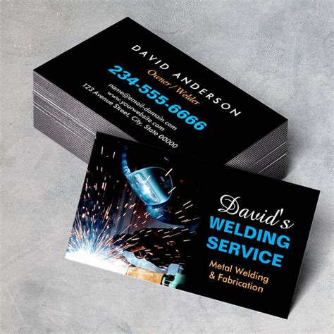 metal fabrication business card designs|welding business card ideas.